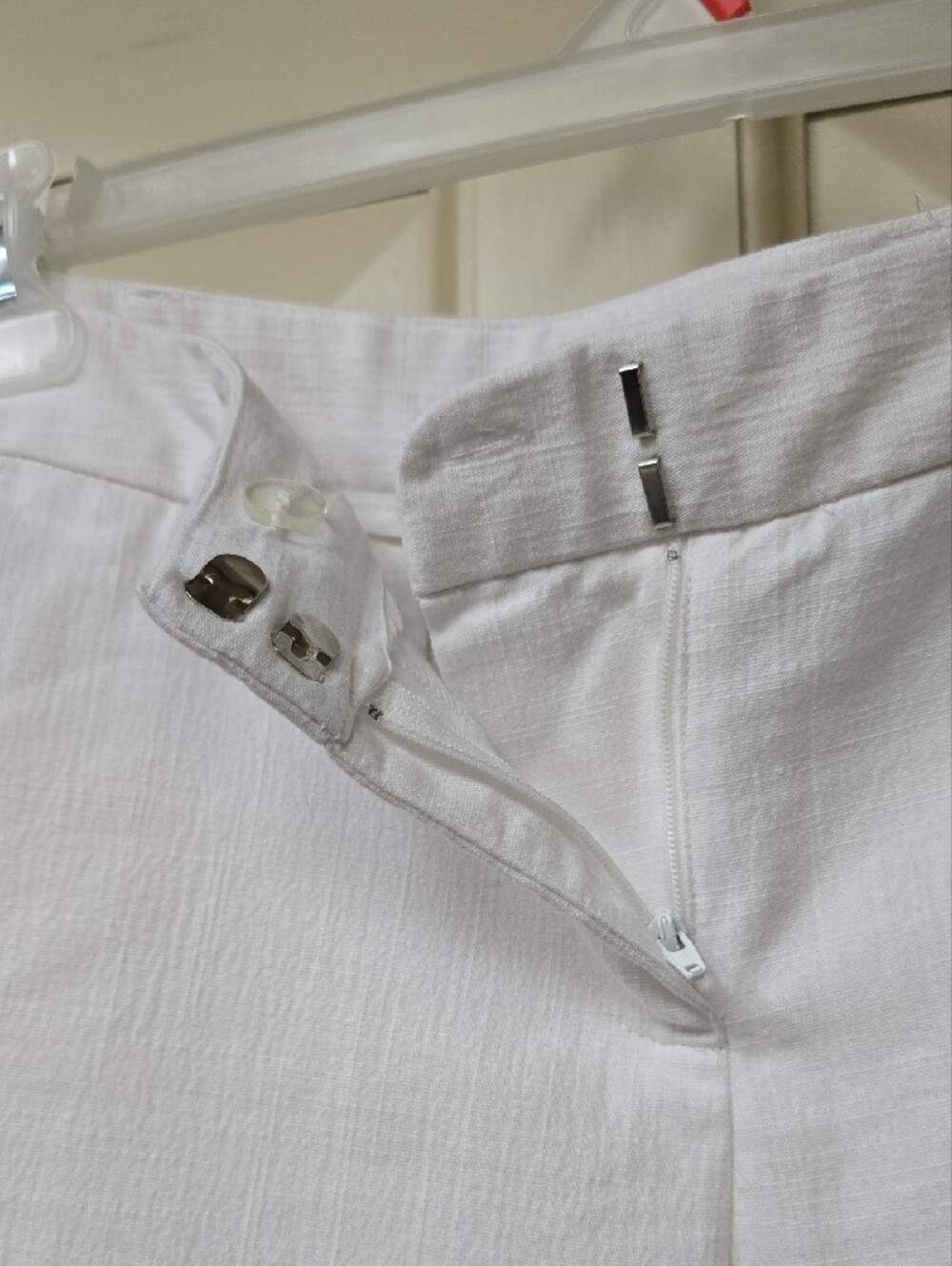 Classic White Cropped Trousers - Picture 3 of 6
